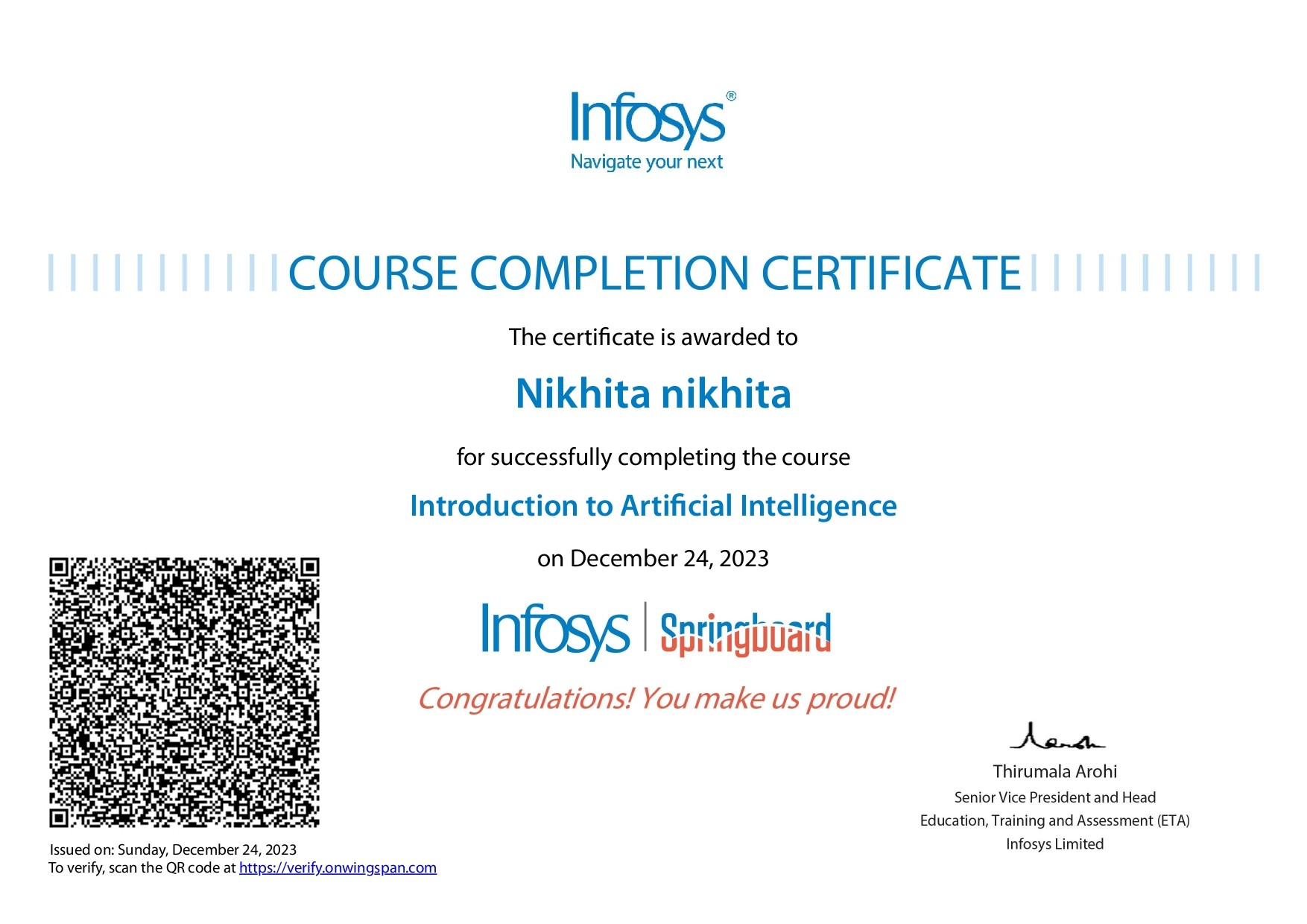 JavaScript Basics Certificate