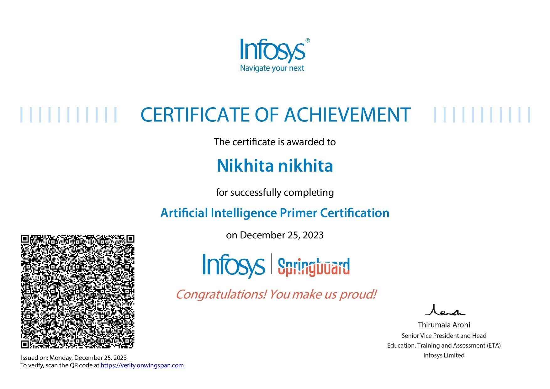 JavaScript Basics Certificate